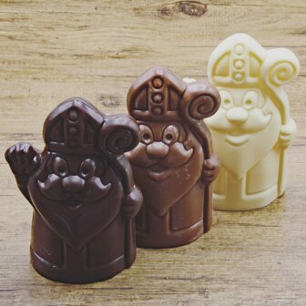 Anton Chocoladefiguur Zwaaiende Sint (15cm)